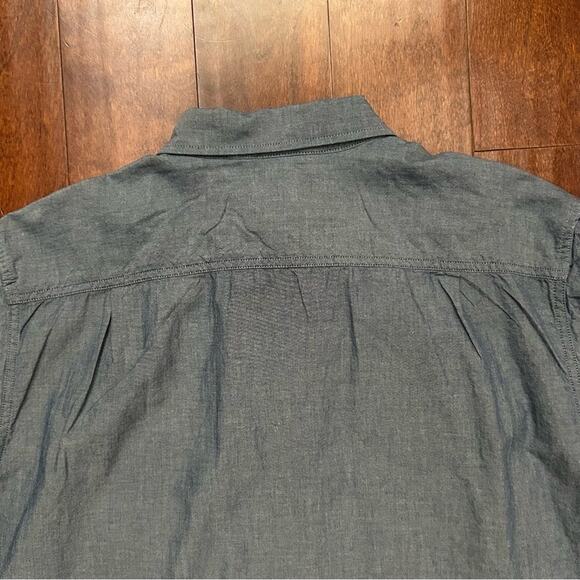 Carhartt Men's “Loose Fit” Blue Work Shirt, Lots of Patches, Size Large - Picture 9 of 11